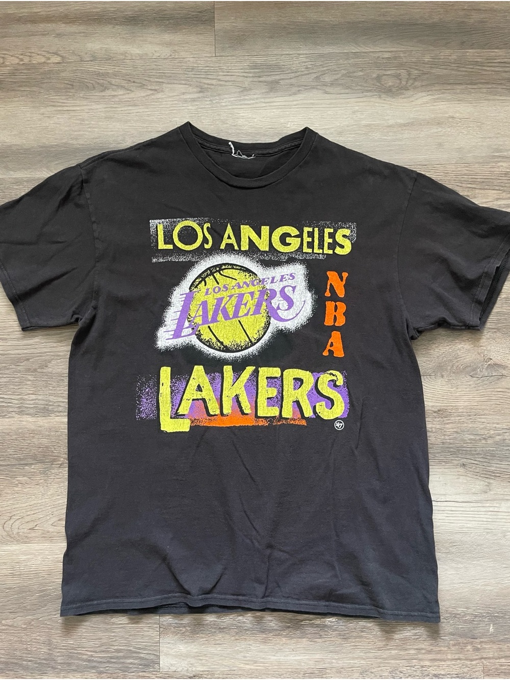Los Angeles Lakers Black Graphic Tee - NBA Team Shirt